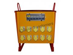 10KVA 1 PHASE  230/240v to 110v SITE TRANSFORMER WITH 10 x 16A 110v SOCKETS